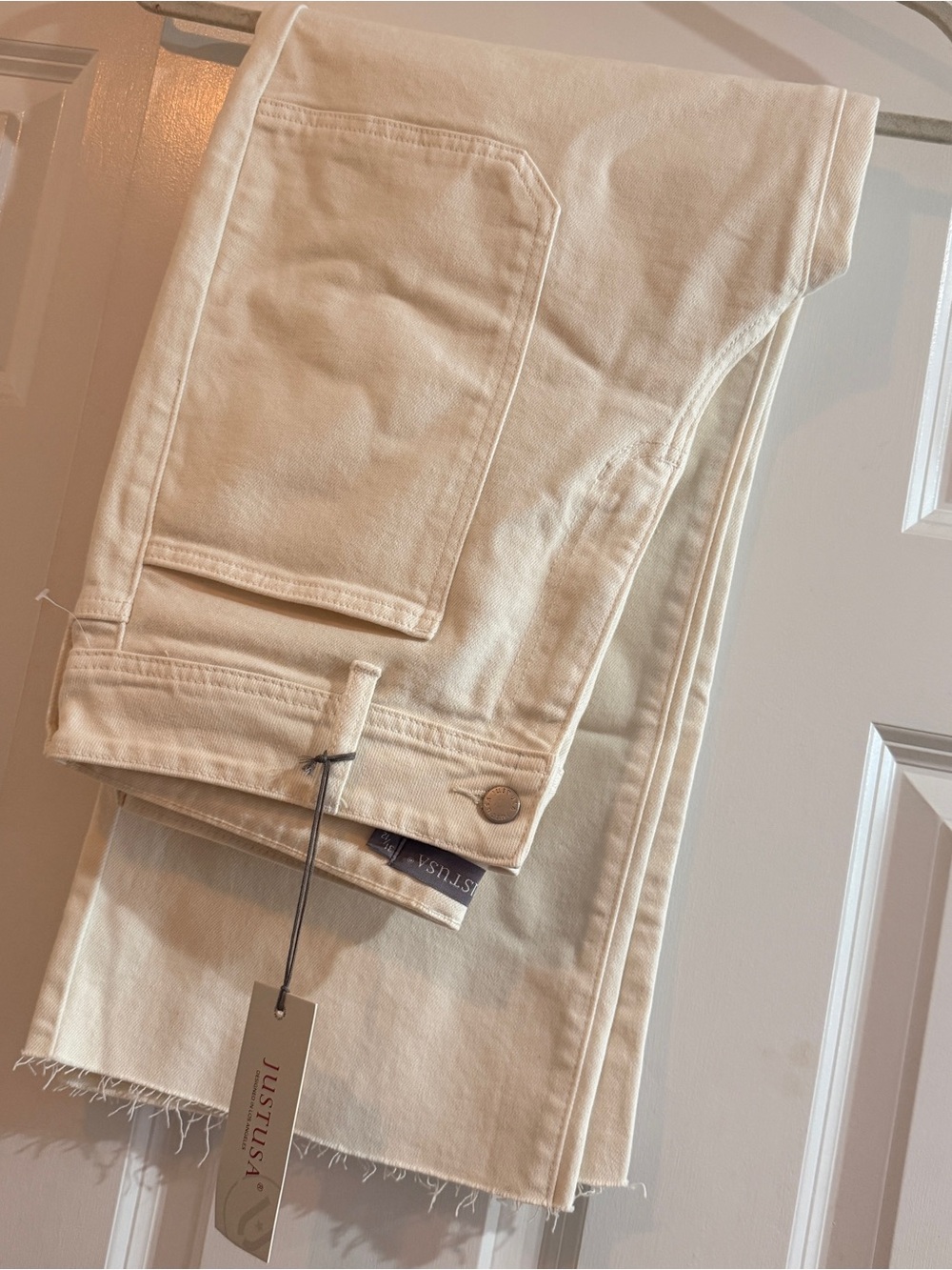 Just USA Alicia High Rise Cropped Wide Leg jeans